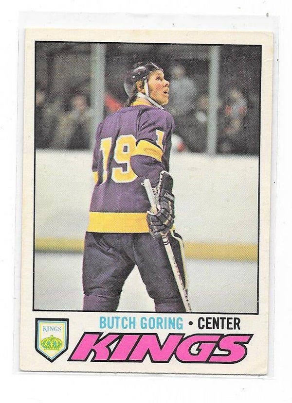 1977-78 OPC NHL Ice Hockey Card #67 Butch Goring , Los Angeles Kings