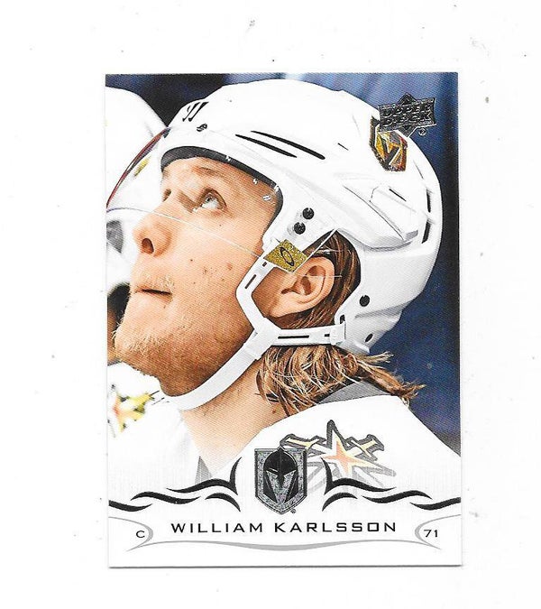 2018-19 Upper Deck NHL Ice Hockey Card #433 William Karlsson , Vegas Golden Knights
