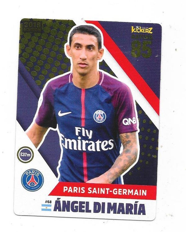 2017-18 Swedish Kickerz Goldstar #68 Angel Di Maria , Paris Saint-Germain