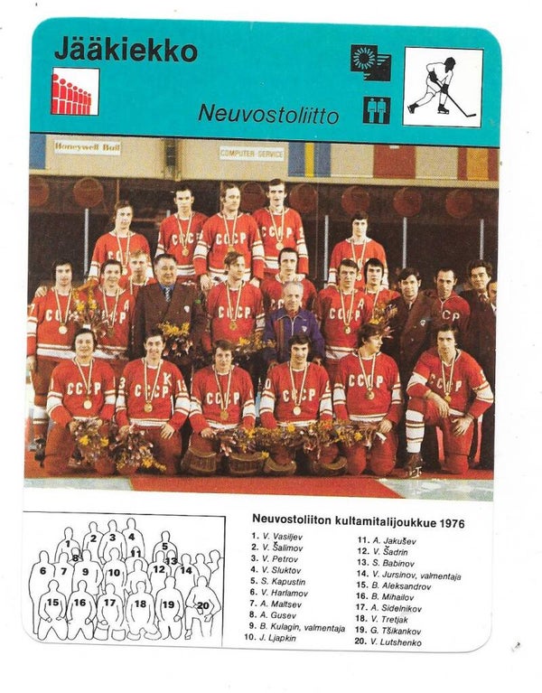 1979 Finnish Concert Hall Sportcaster #152 Soviet Union , CCCP Ice Hockey Team