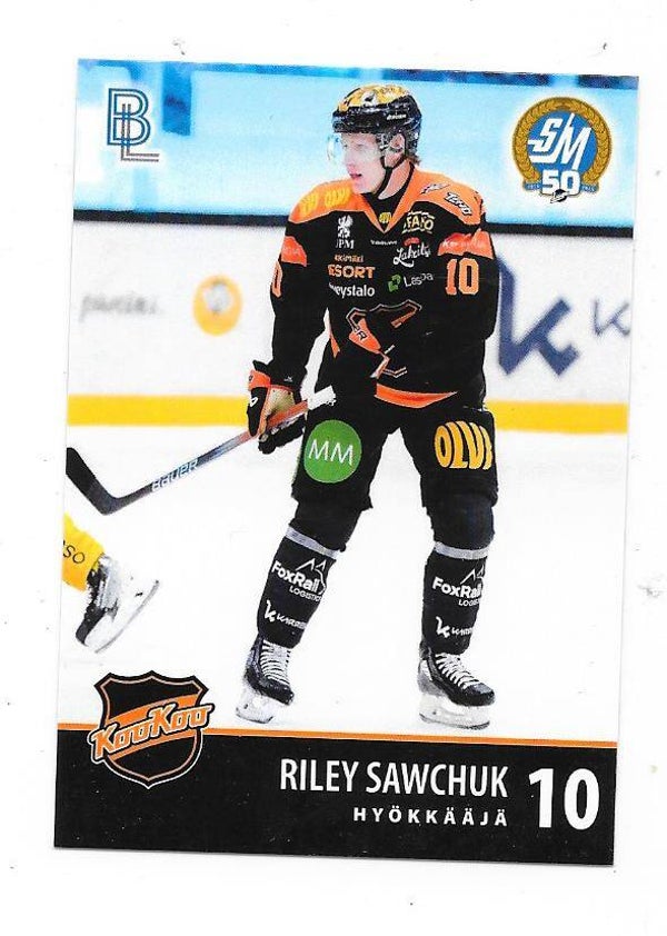 2024-25 Finnish Blueline #90 Riley Sawchuk  KooKoo , Tri-City Americans