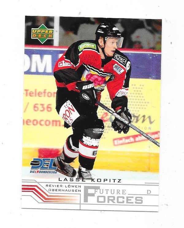 2001-02 German Upper Deck Future Forces Ice Hockey Card #268 Lasse Kopitz , Revier Löwen Oberhausen