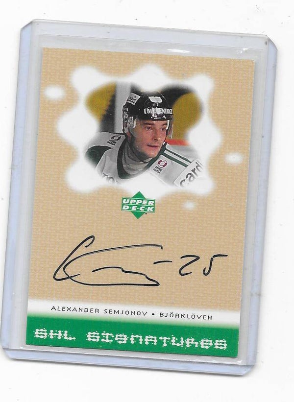 SHL Signatures # Aleksanders Semjonovs , IF Björklöven & Latvia