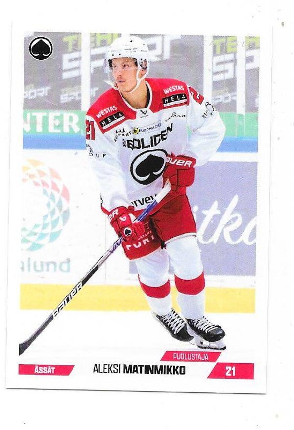 2022-23 Finnish Cardset #171 Aleksi Matinmikko  Ässät