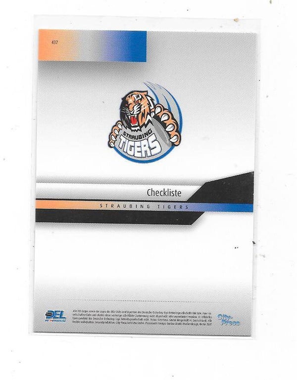 2007-08 German DEL Ice Hockey card #425 Straubing Tigers Logocard