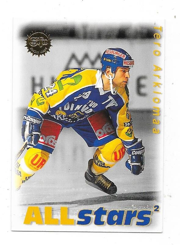 1995-96 Finnish SISU All-stars #170 Tero Arkiomaa , Lukko Rauma , Augsburger Panther