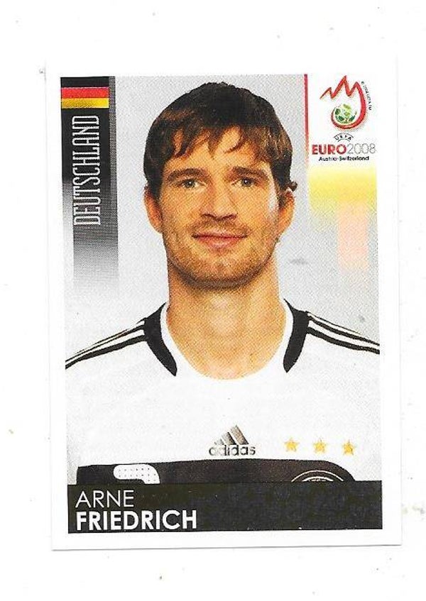 2008 Panini UEFA EURO Sticker #212 Arne Friedrich , Germany