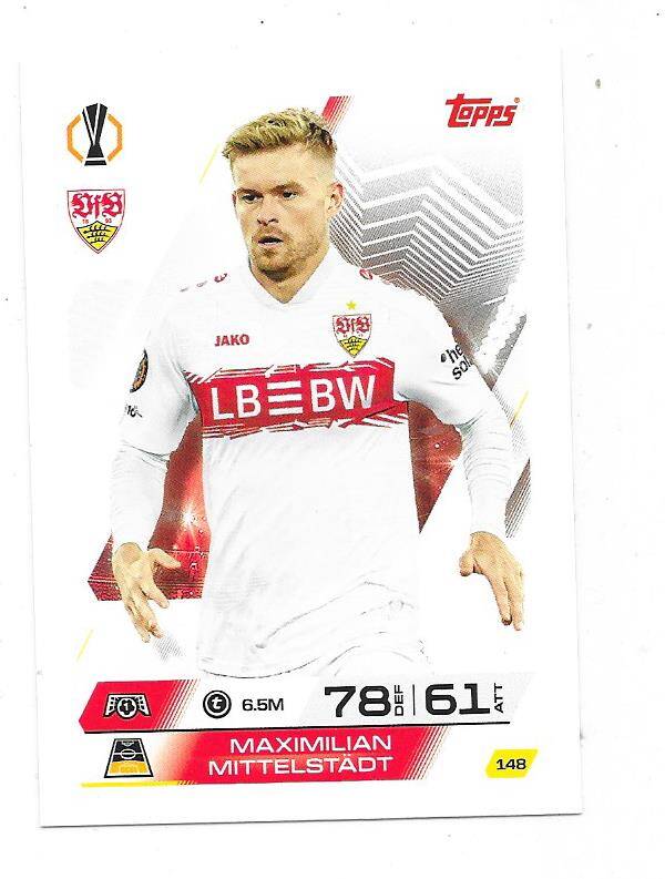 2025-26 Topps Match Attax Champions League #148 Maximilian Mittelstadt , VfB Stuttgart , Germany