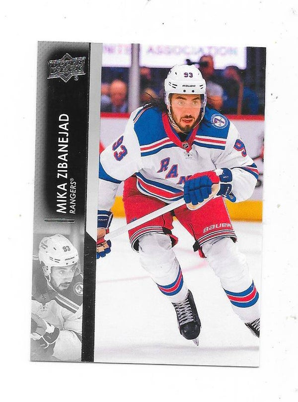 2021-22 Upper Deck NHL Ice Hockey Card #373 Mika Zibanejad , New York Rangers