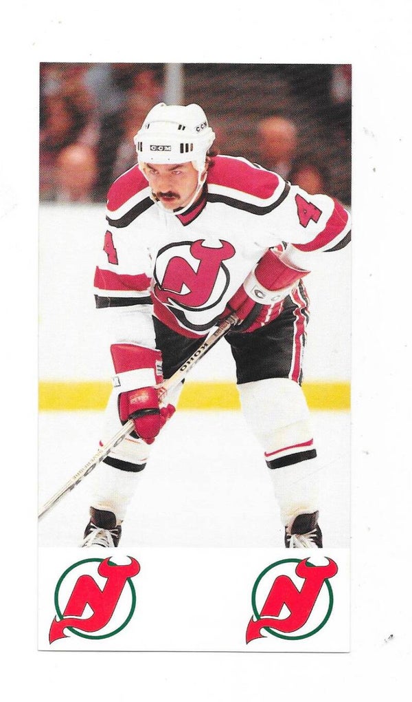 1984-85 New Jersey Devils Teamissued Ice Hockey Card #4 Bob Lorimer