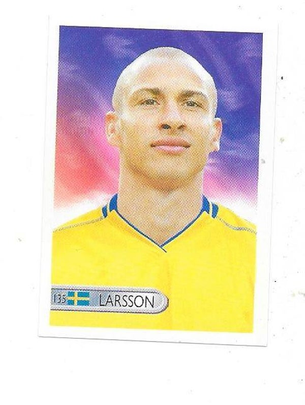 2006 Mundocrom FIFA World Cup Sticker #135 Henrik Larsson , Sweden