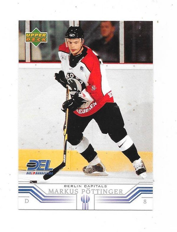 2001-02 German DEL Upper Deck Ice Hocey Card #23 Markus Pöttinger , Berlin Capitals , Ottawa 67's