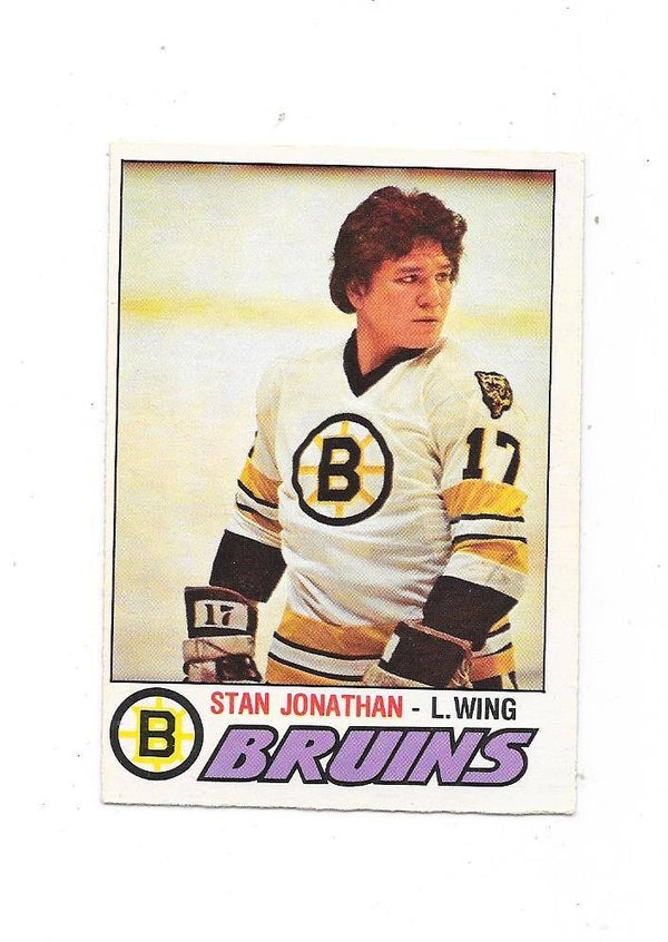 1977-78 OPC #270 Stan Jonathan , Boston Bruins RC