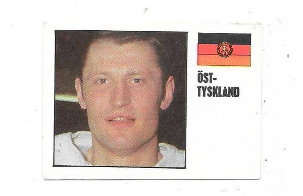 1970-71 Swedish Williams Ice Hockey Card #384 Joachim Ziesche , DDR & Dynamo Berlin