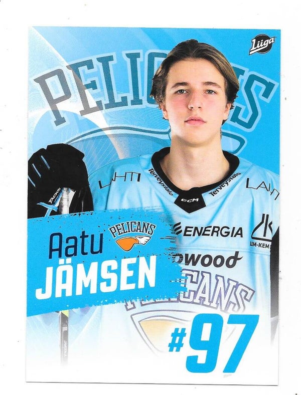 2021-22 Finnish Pelicans Teamissued Ice Hockey Card #97 Aatu Jämsen , Los Angeles Kings