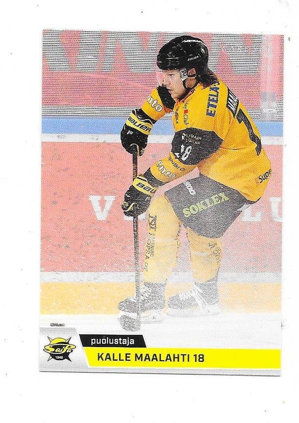 2018-19  Finnish Cardset #122 Kalle Maalahti  Saipa , HV71