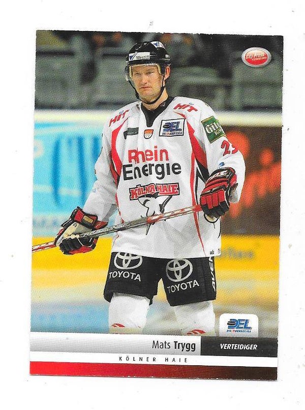 2007-08 German DEL  Ice Hockey Card #206 Mats Trygg , Kölner Haie ,  Manglerud