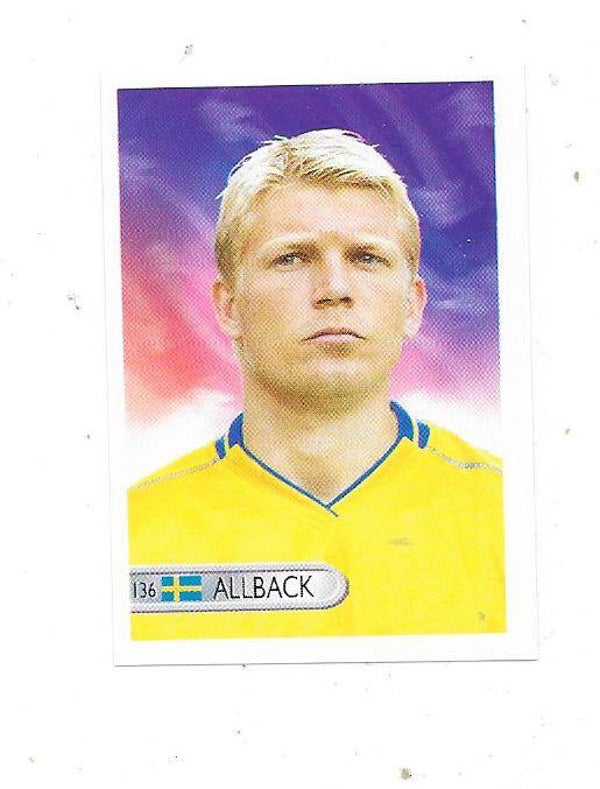 2006 Mundocrom FIFA World Cup Sticker #136 Marcus Allbäck , Sweden