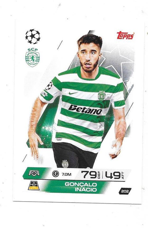 2025-26 Topps Match Attax Champions League #202 Gonzalo Inacio , Sporting CP