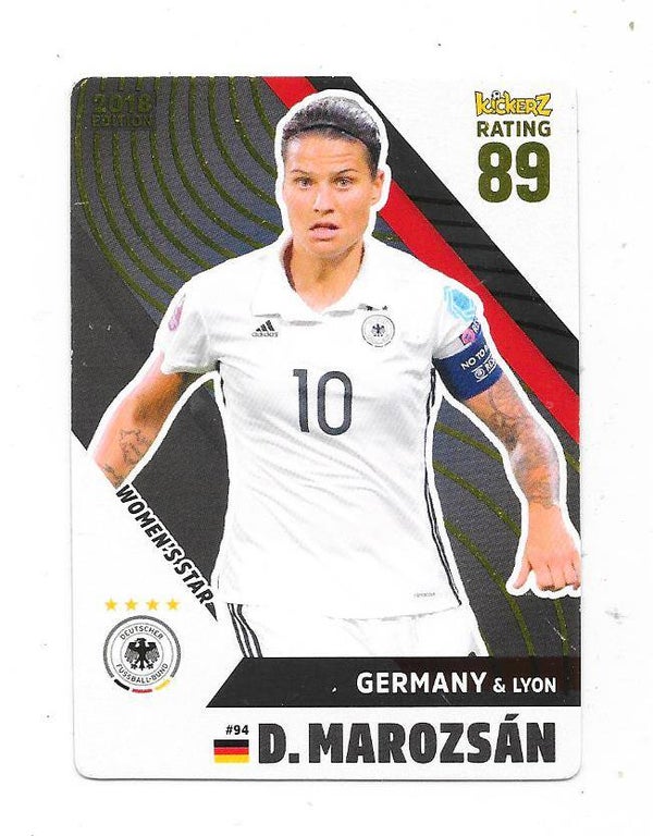 2017-18 Swedish Kickerz Goldstar #94 Dzsenifer Marozsan  Germany , Olympique Lyon
