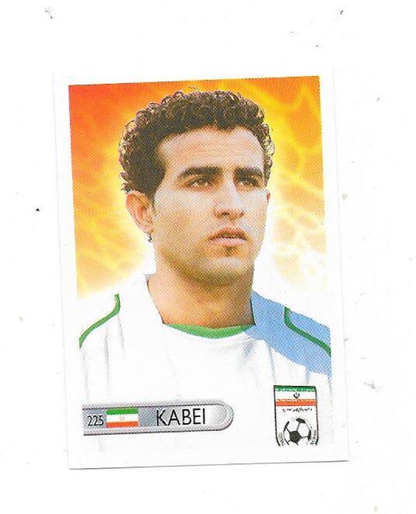 2006 Mundocrom FIFA World Cup Sticker #225 Hossein Kabei , Iran