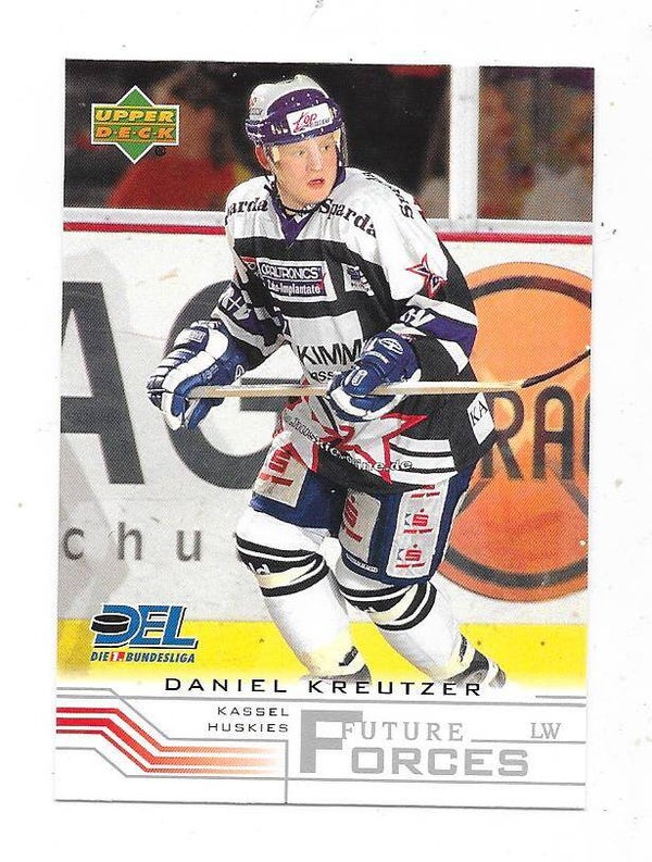2001-02 German Upper Deck Future Forces Ice Hockey Card #253 Daniel Kreutzer , Kassel Huskies