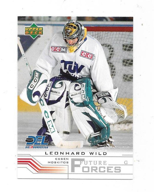 2001-02 German Upper Deck Future Forces Ice Hockey Card #247 Leonhard Wild , Moskitos Essen