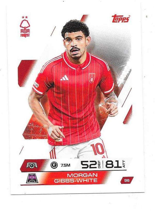 2025-26 Topps Match Attax Champions League #96 Morgan Gibbs-White , Nottingham Forest