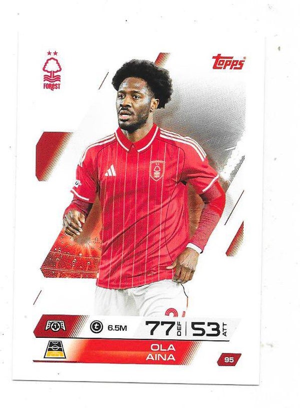 2025-26 Topps Match Attax Champions League #95 Ola Aina , Nottingham Forest