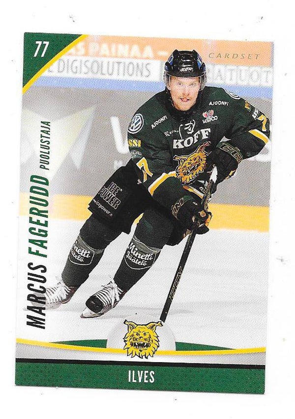 2015-16 Finnish Cardset #231 Marcus Fagerudd Ilves , Sparta Sarpsborg