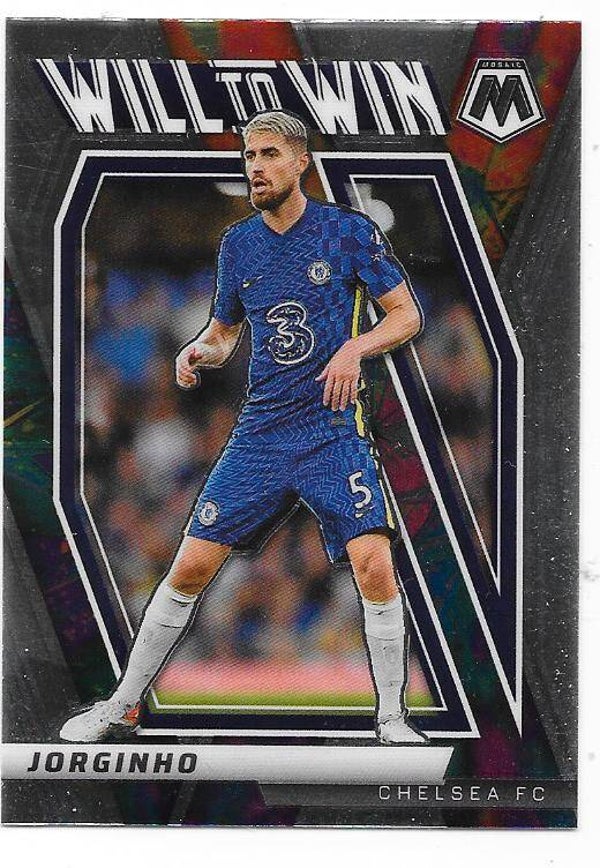 2021 Panini Mosaic Premier League Will to Win #26 Jorginho  Chelsea FC