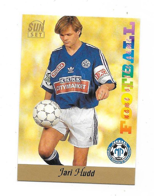 1994 Finnish Sunset Football card #223 Jari Hudd , MP Mikkeli , AIK Stockholm