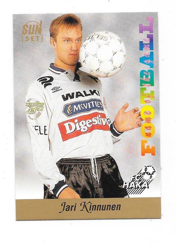 1994 Finnish Sunset Football card #40 Jari Kinnunen , FC Haka