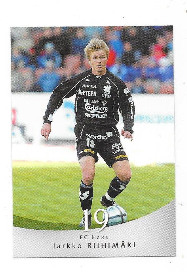 2004 Finnish Cardset Football Card #21 Jarkko Riihimäki , FC Haka