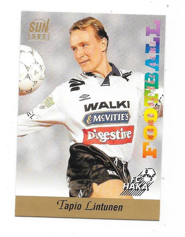 1994 Finnish Sunset Football card #42 Tapio Lintunen , FC Haka