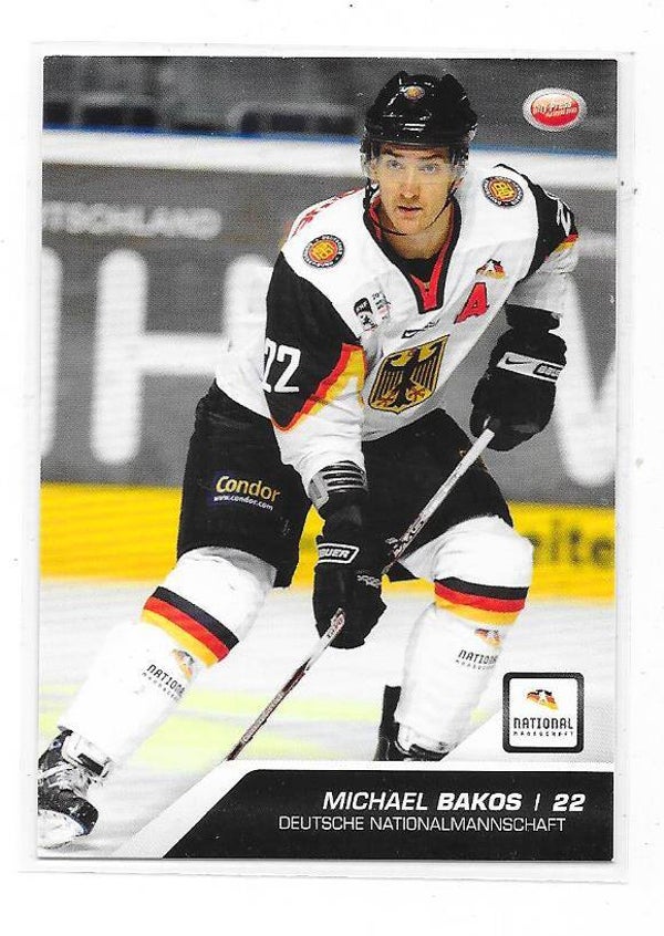 2009-10 German DEL National Team Germany #52 Michael Bakos , ERC Ingolstadt