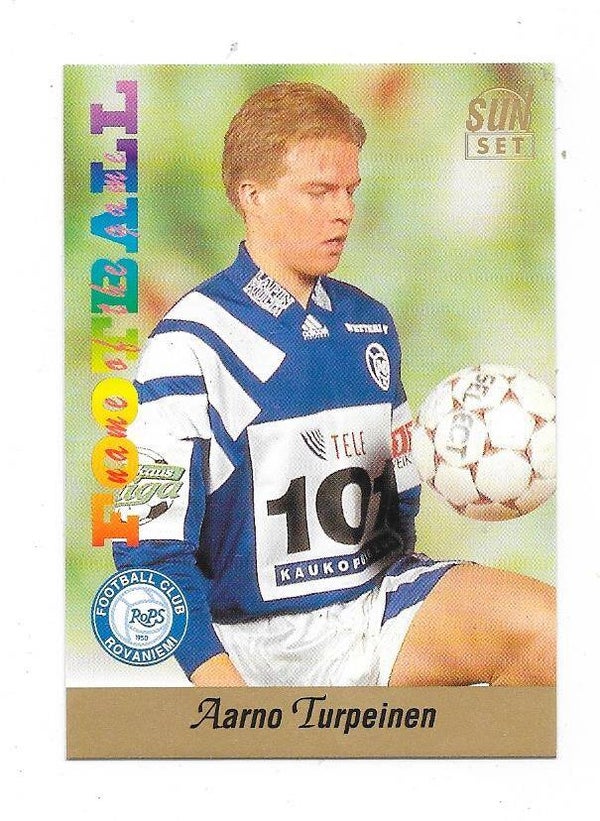 1994 Finnish Sunset Football card #126 Aarno Turpeinen , RoPS