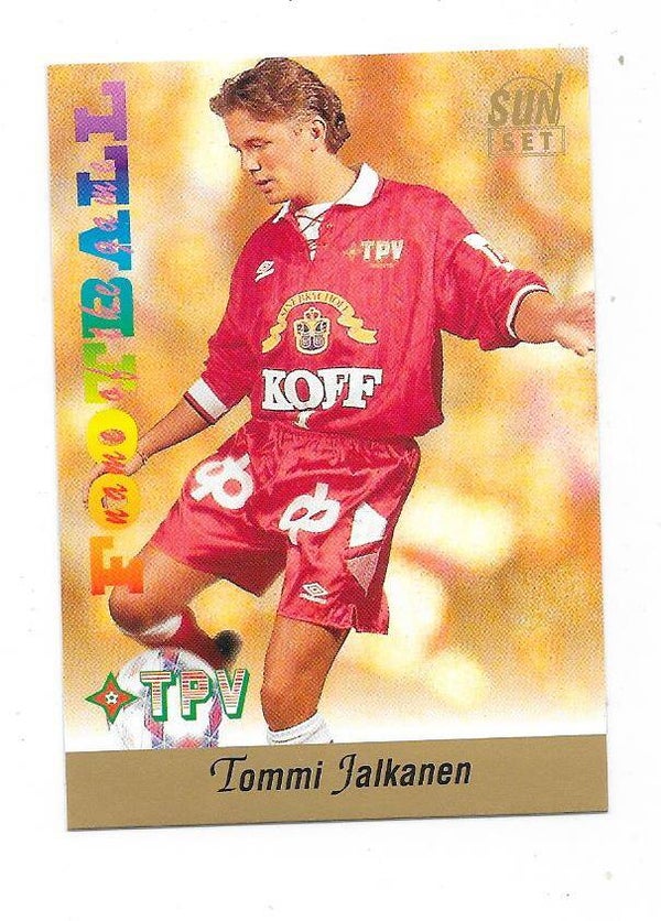 1994 Finnish Sunset Football card #192 Tommi Jalkanen , TPV Tampere