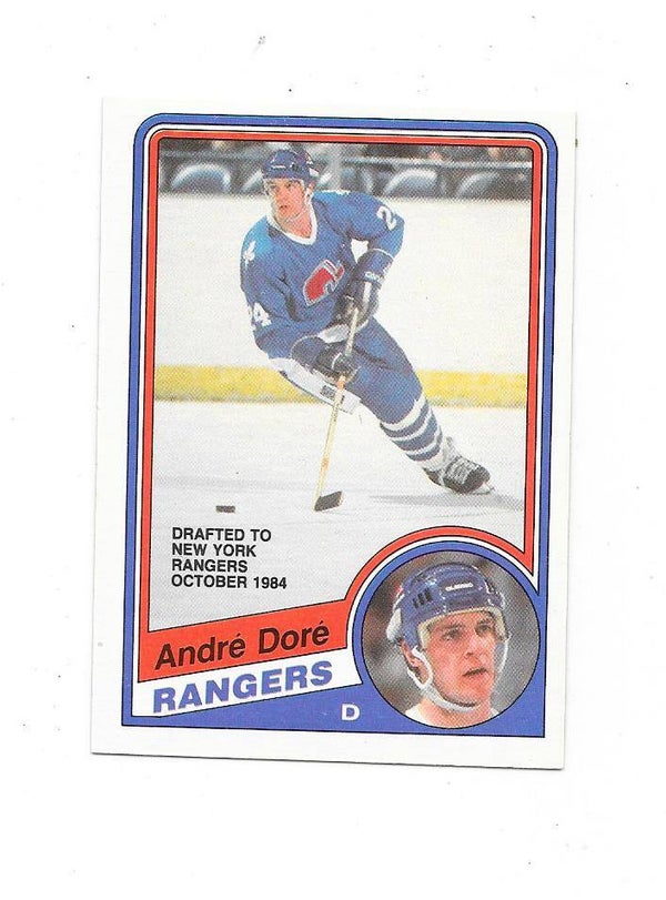 1984-85 OPC #279 Andre Dore , New York Rangers