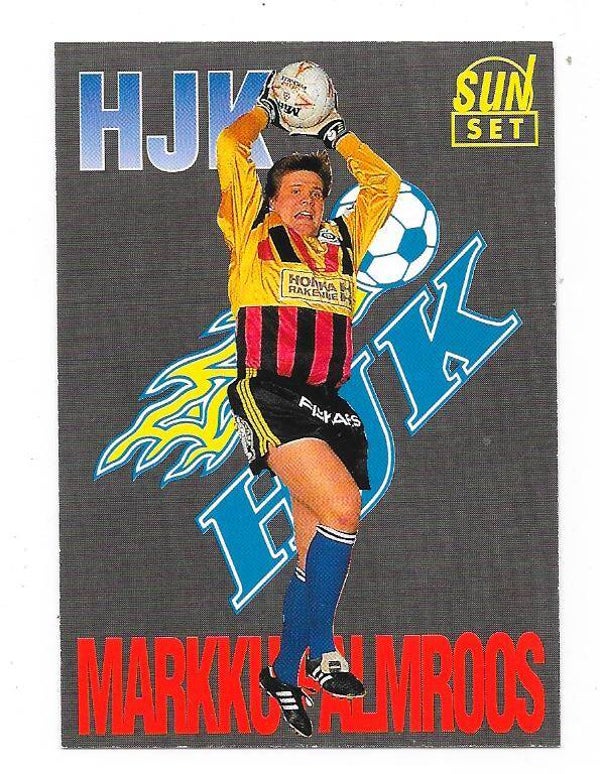 1994 Finnish Sunset Football card #67 Markku Palmroos , HJK Helsinki