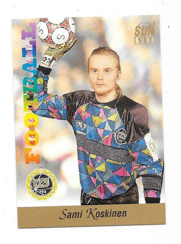 1994 Finnish Sunset Football card #23 Sami Koskinen , TPS