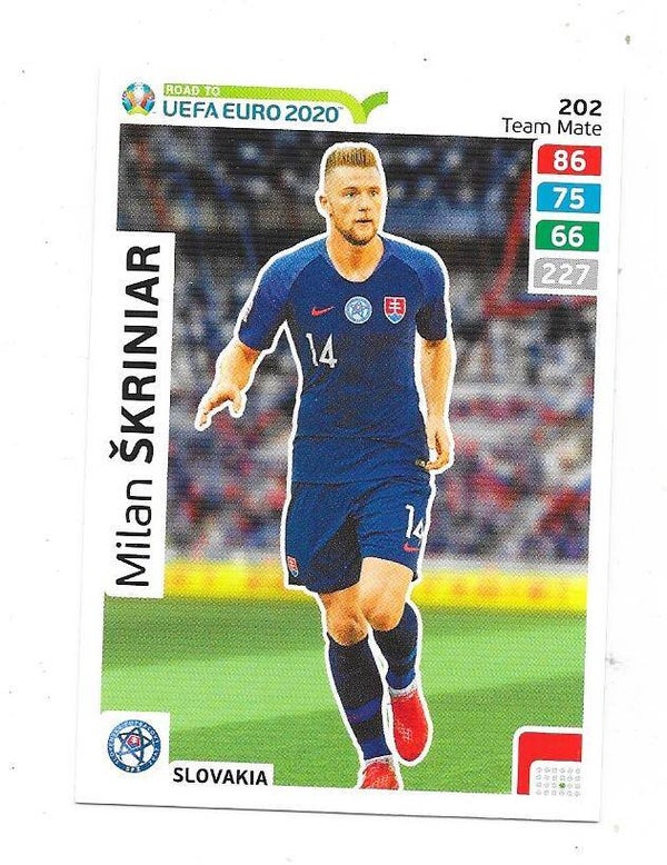 2020 Panini Adrenalyn XL Road to UEFA EURO 2020 #202 Milan Škriniar , Slovakia