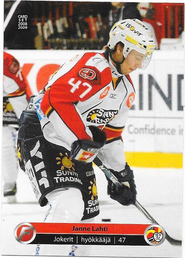 2008-09 Finnish CardSet #285 Janne Lahti , Jokerit & Montreal Canadiens
