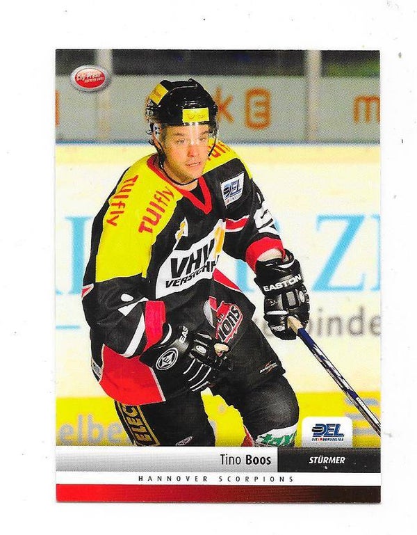 2007-08 German DEL Ice Hockey card #157 Tino Boos , Hannover Scorpions