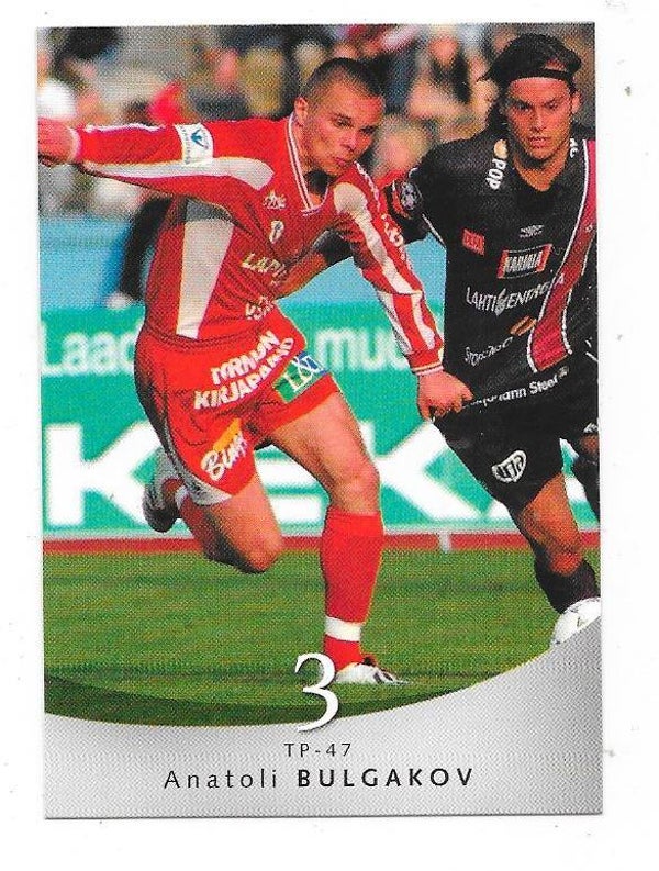 2004 Finnish Cardset Football #172 Anatoli Bulgakov , TP-47 Tornio , Lokomotiv Moscow