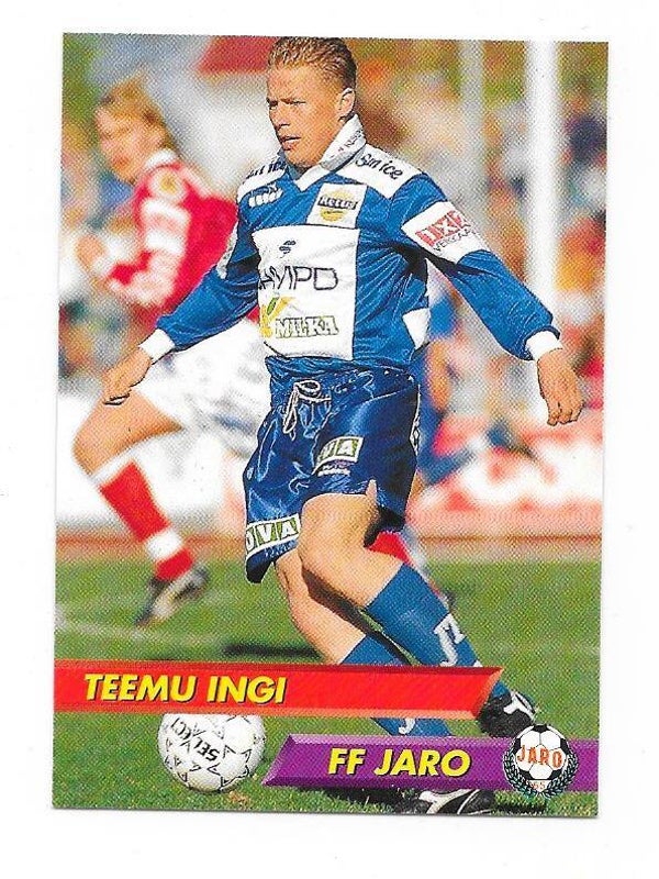 1994 Finnish Sunset Football card #20 Teemu Ingi , Jaro FF  Pietarsaari