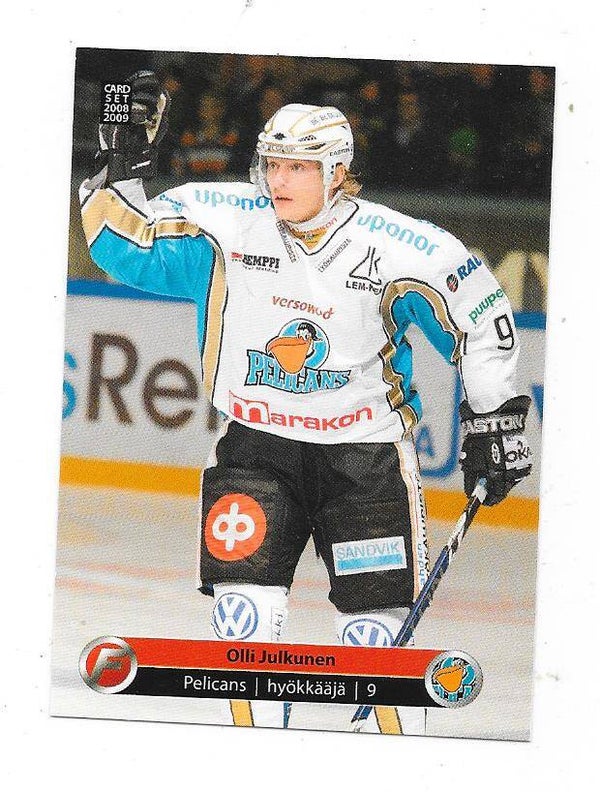 2008-09 Finnish Cardset #318 Olli Julkunen , Pelicans