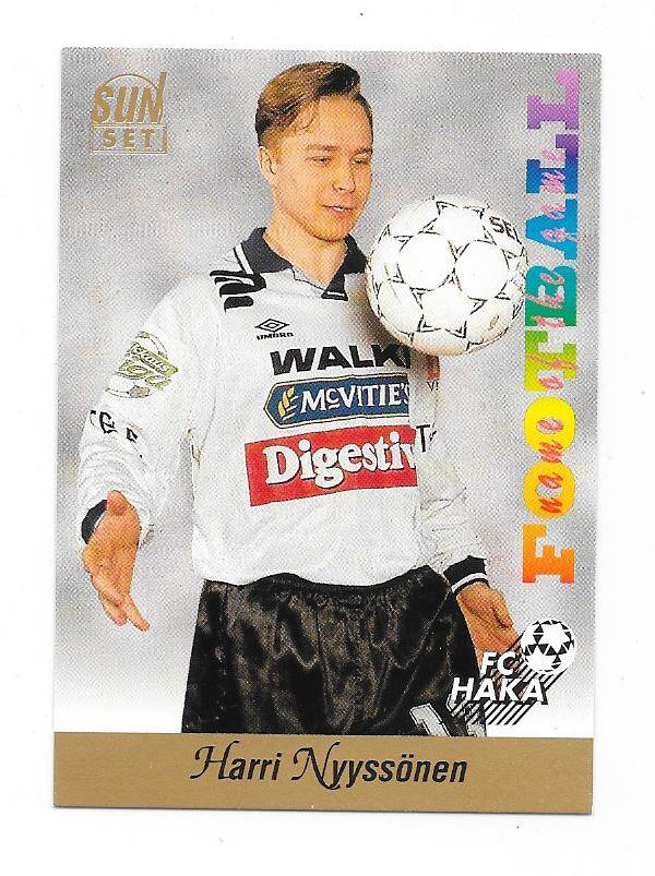 1994 Finnish Sunset Football card #46 Harri Nyyssönen , FC Haka