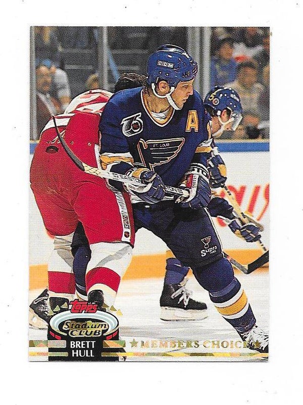 1992-93 Topps Stadium Club Members Only #258  Brett Hull , St Louis Blues