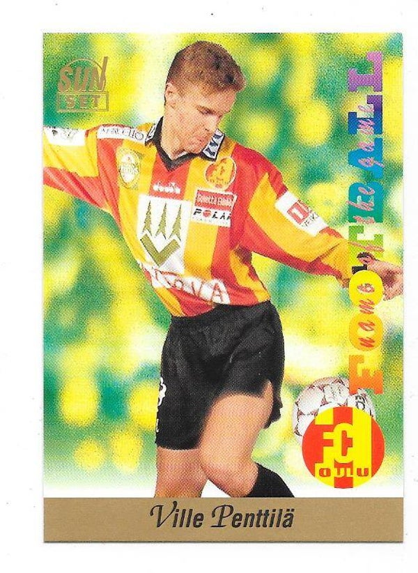 1994 Finnish Sunset Football card #153 Ville Penttilä , FC Oulu